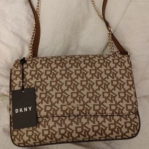 Dkny flip over the shoulder bag
